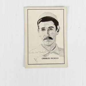 Vintage 1950 Callahan Hall of Fame Charles Nichols Baseball Trading Card